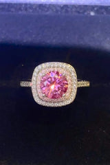1 Carat Moissanite Two-Tone Ring Moissanite - Tophatter Daily Deals