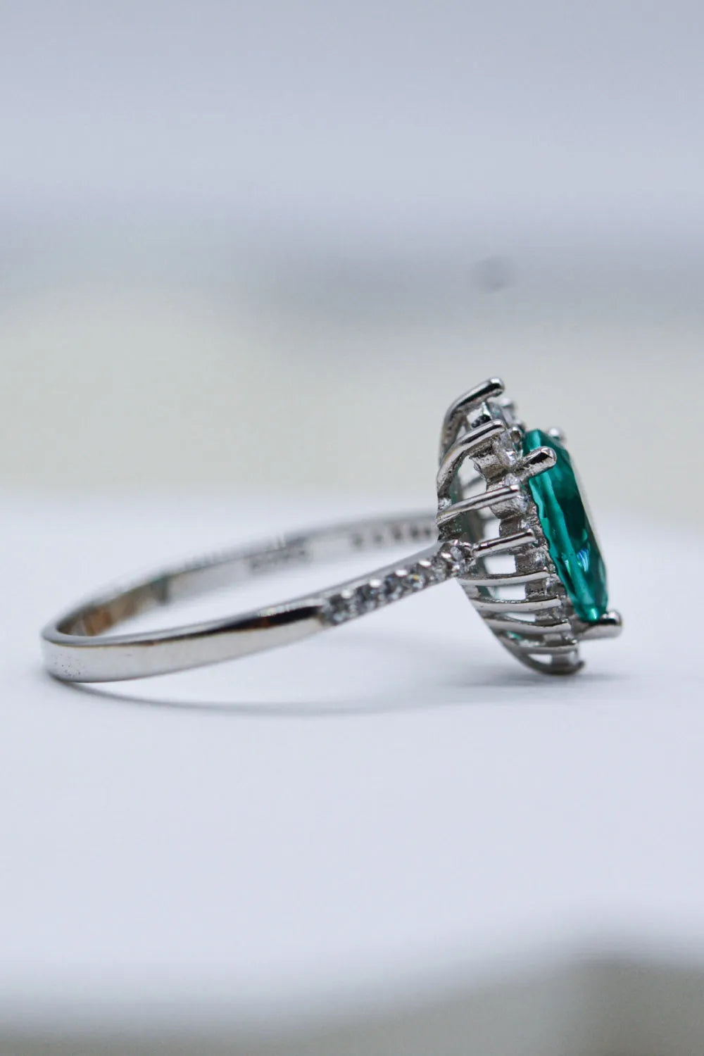 Paraiba Blue Zircon Pear Shape Ring Rings - Tophatter Daily Deals