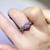 1 Carat Moissanite 925 Sterling Silver Ring Moissanite - Tophatter Daily Deals