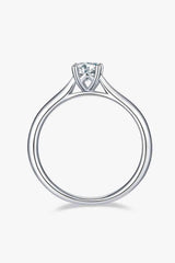 Moissanite 925 Sterling Silver Solitaire Ring Moissanite - Tophatter Daily Deals