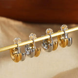 18K Gold-Plated C-Hoop Earrings Earrings - Tophatter Daily Deals