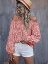 Off-Shoulder Long Sleeve Blouse Blouses - Tophatter Daily Deals