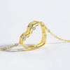 Heart Inlaid Zircon Spring Ring Closure Necklace Necklaces - Tophatter Daily Deals