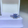 3 Carat Moissanite 925 Sterling Silver Ring Silver Moissanite - Tophatter Daily Deals