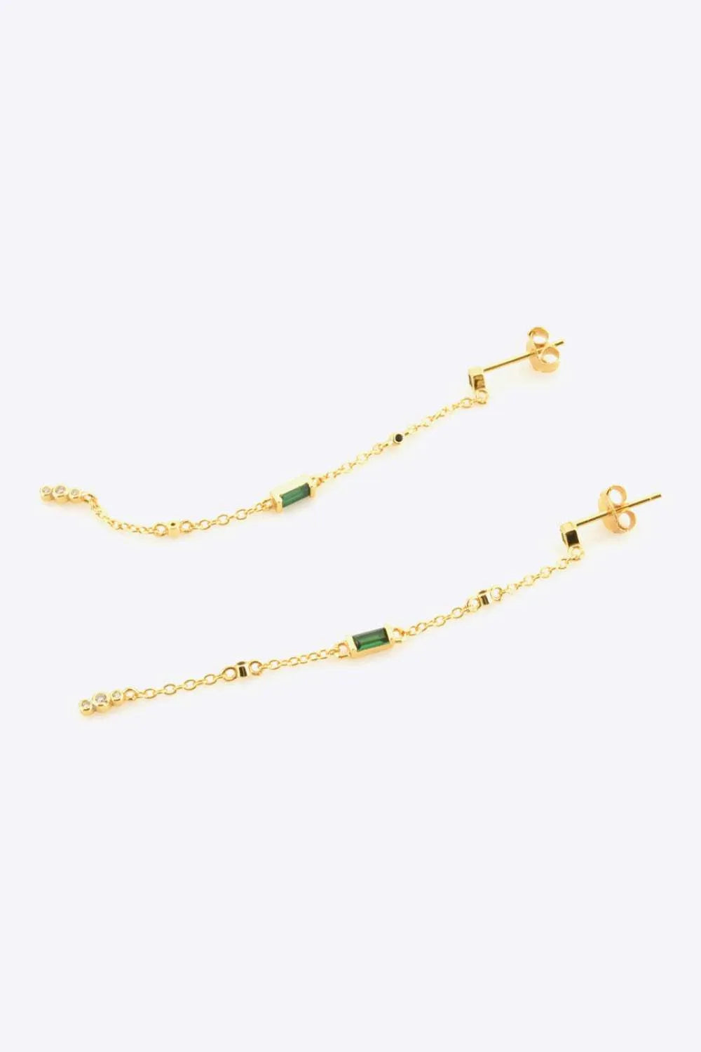 Inlaid Zircon 18K Gold-Plated Earrings Earrings - Tophatter Daily Deals