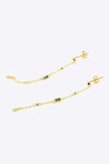 Inlaid Zircon 18K Gold-Plated Earrings Earrings - Tophatter Daily Deals