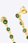 Inlaid Zircon 925 Sterling Silver Earrings Earrings - Tophatter Daily Deals