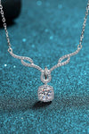 Right On Trend Moissanite Pendant Necklace Silver One Size Moissanite - Tophatter Daily Deals