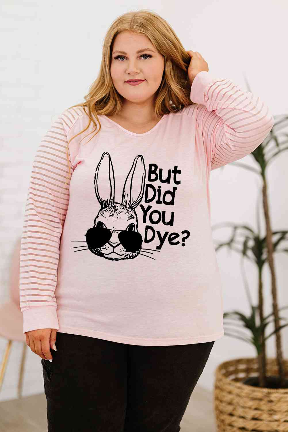 Plus Size BUT DID YOU DYE Graphic Easter Tee Women's T-Shirts - Tophatter Daily Deals