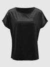 Round Neck Short Sleeve T-Shirt Women's T-Shirts - Tophatter Daily Deals