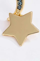 5-Pair Wholesale Lasting Wish Inlaid Rhinestone Star and Moon Drop Earrings Earrings - Tophatter Daily Deals