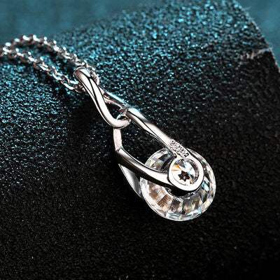 2 Carat Moissanite 925 Sterling Silver Necklace Moissanite - Tophatter Daily Deals