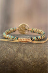 Handmade Tree Shape Beaded Copper Bracelet Bracelets - Tophatter Daily Deals