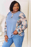 Sew In Love Full Size Waffle Knit Tribal Print Top Blouses - Tophatter Daily Deals