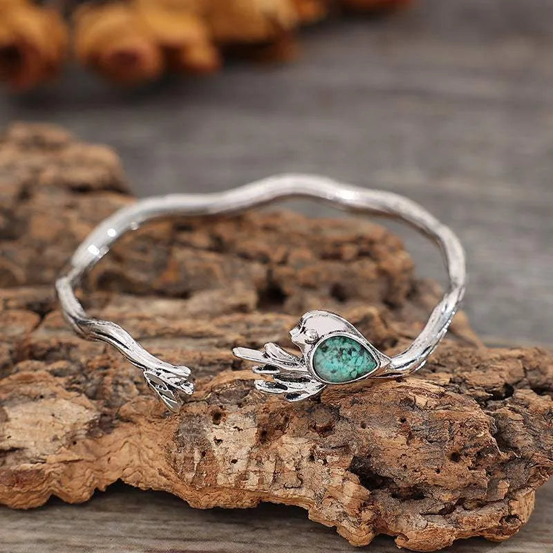 Alloy Leaf Cuff Bracelet Silver One Size Bracelets - Tophatter Daily Deals
