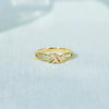 925 Sterling Silver Inlaid Zircon Wrapped Knot Ring Rings - Tophatter Daily Deals