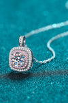 Adored Moissanite Geometric Pendant Necklace Moissanite - Tophatter Daily Deals