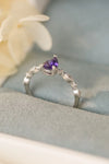 Amethyst 925 Sterling Silver Ring Rings - Tophatter Daily Deals