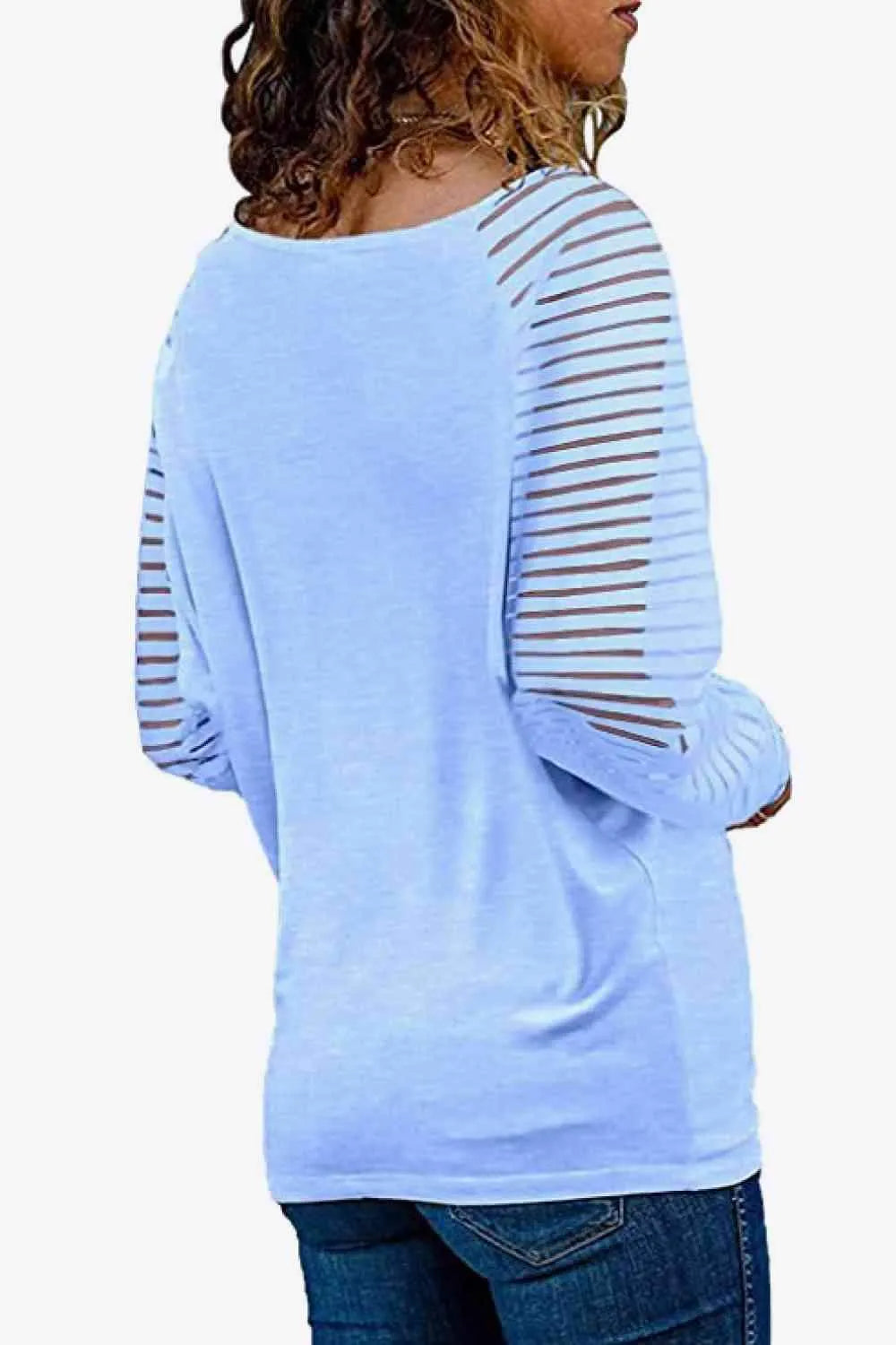 V-Neck Long Raglan Sleeve Top Blouses - Tophatter Daily Deals