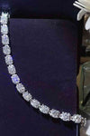10 Carat Moissanite Platinum-Plated Bracelet - Tophatter Shopping Deals
