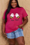 Simply Love Full Size BOO BEES Graphic Cotton T-Shirt Women's T-Shirts - Tophatter Daily Deals