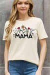 Simply Love Full Size MAMA Flower Graphic Cotton Tee Women's T-Shirts - Tophatter Daily Deals