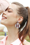 Round Shape Dangle Earrings Earrings - Tophatter Daily Deals