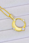 Inlaid Zircon and Natural Moonstone Pendant Necklace Moonstone - Tophatter Daily Deals