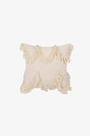 Eye-Catching Decorative Throw Pillow Case Beige Scalloped One Size Decorative Pillowcases - Tophatter Daily Deals