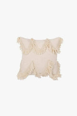 Eye-Catching Decorative Throw Pillow Case Beige Scalloped One Size Decorative Pillowcases - Tophatter Daily Deals