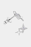 Moissanite 925 Sterling Silver Star Shape Earrings Moissanite - Tophatter Daily Deals