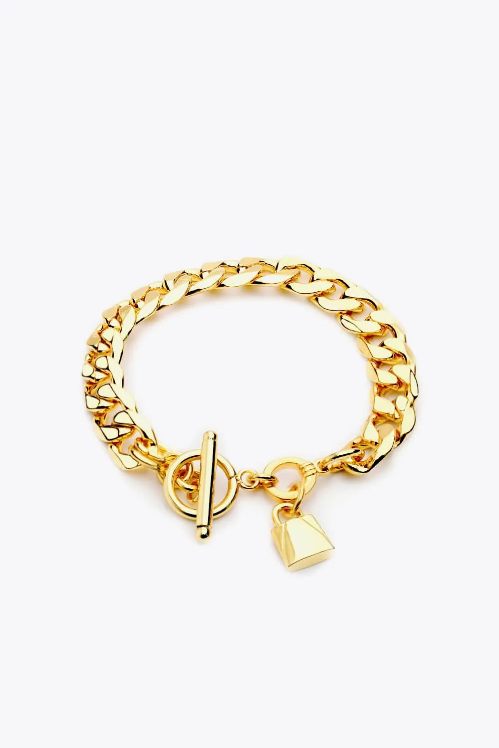 Lock Charm Toggle Clasp Bracelet Bracelets - Tophatter Daily Deals