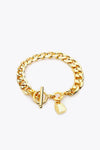 Lock Charm Toggle Clasp Bracelet Bracelets - Tophatter Daily Deals