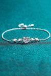 1 Carat Moissanite Heart Bracelet Moissanite - Tophatter Daily Deals