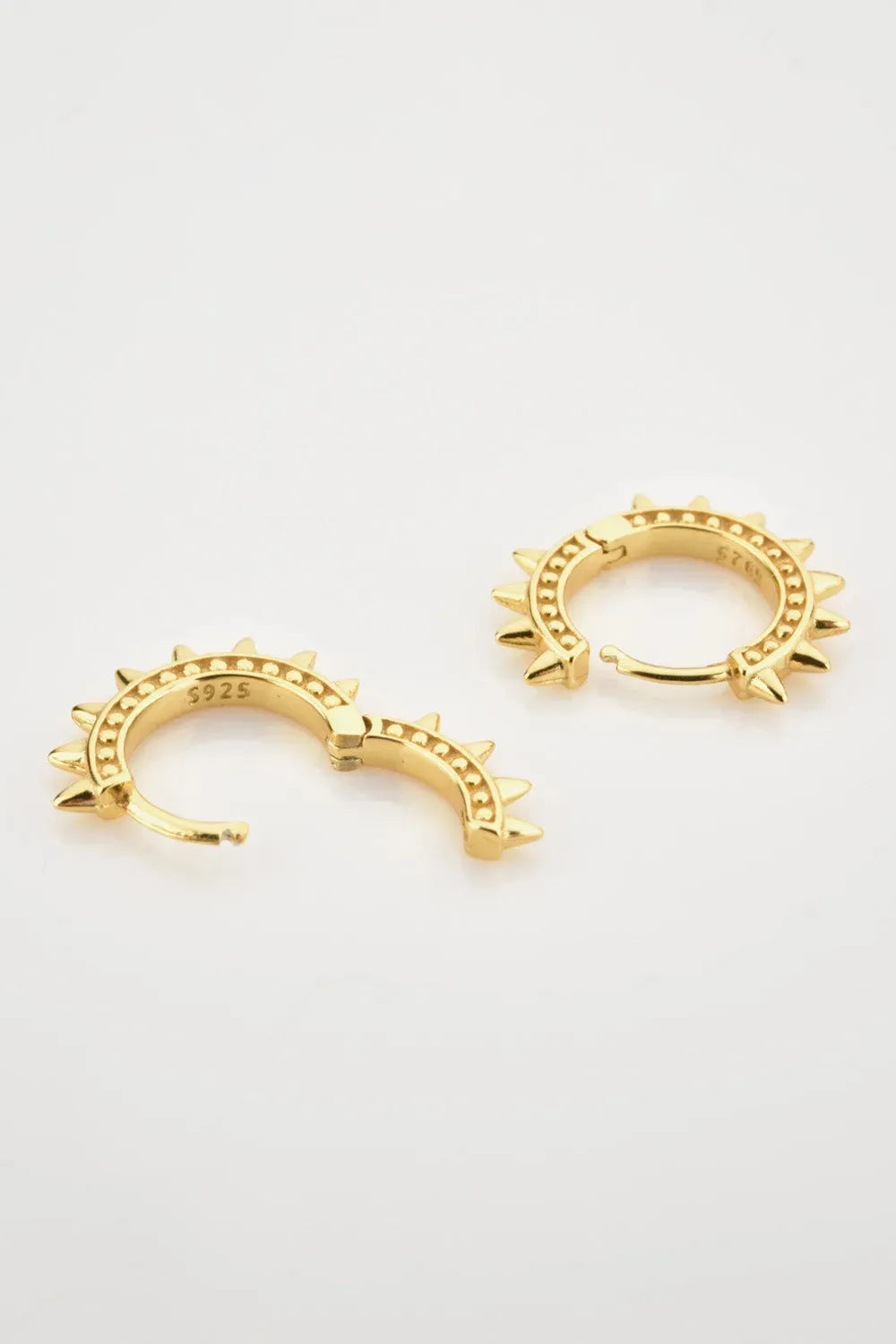 925 Sterling Silver Huggie Earrings Earrings - Tophatter Daily Deals
