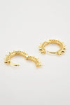 925 Sterling Silver Huggie Earrings Earrings - Tophatter Daily Deals
