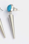 18K Stainless Steel Turquoise Drop Earrings Earrings - Tophatter Daily Deals