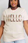 Simply Love Full Size HELLO SUNSHINE Graphic Cotton Tee Women's T-Shirts - Tophatter Daily Deals