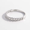 925 Sterling Silver Curb Chain Ring Rings - Tophatter Daily Deals