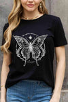 Simply Love Simply Love Full Size Butterfly Graphic Cotton Tee Women's T-Shirts - Tophatter Daily Deals