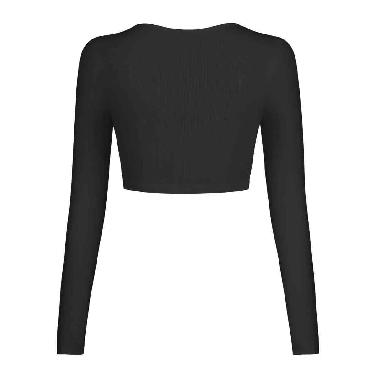 Double Take Button Down Long Sleeve Cropped Top Blouses - Tophatter Daily Deals