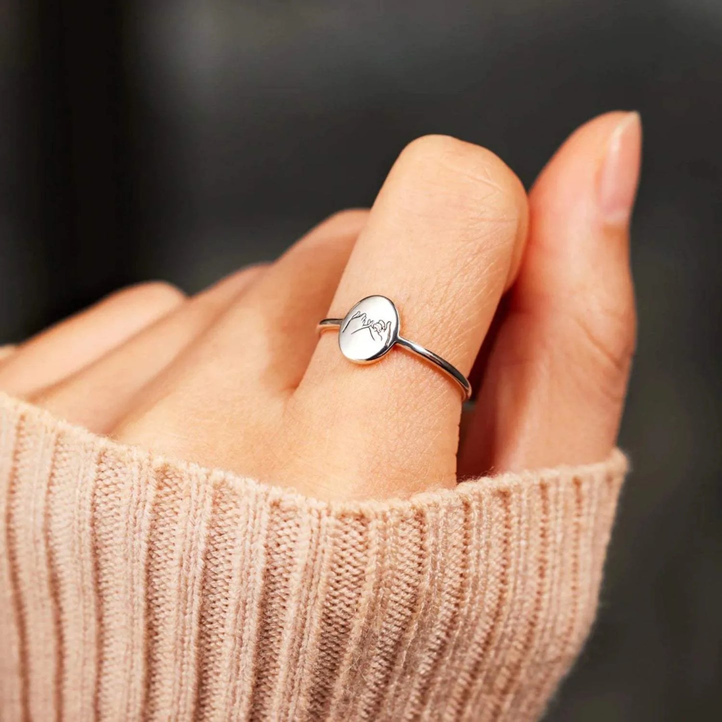 925 Sterling Silver Engraved Ring Rings - Tophatter Daily Deals