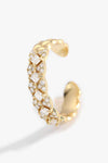 Inlaid Zircon 18K Gold-Plated Open Ring Rings - Tophatter Daily Deals