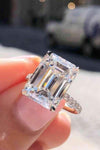 5 Carat Moissanite Side Stone Ring Moissanite - Tophatter Daily Deals