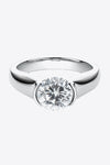 Looking Good 2 Carat Moissanite Platinum-Plated Ring - Tophatter Shopping Deals