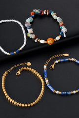 Four-Piece Stainless Steel Bracelet Set Bracelets - Tophatter Daily Deals