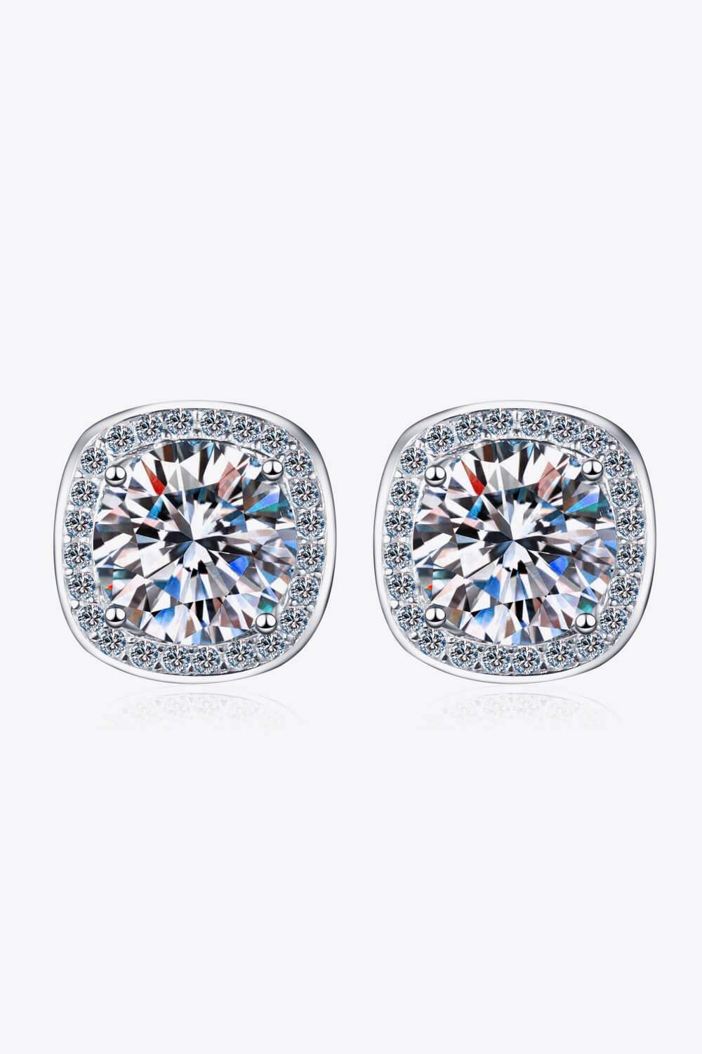 Let Me Love You 1 Carat Moissanite Stud Earrings - Tophatter Shopping Deals