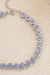 925 Sterling Silver Opal Heart Bracelet Opal - Tophatter Daily Deals