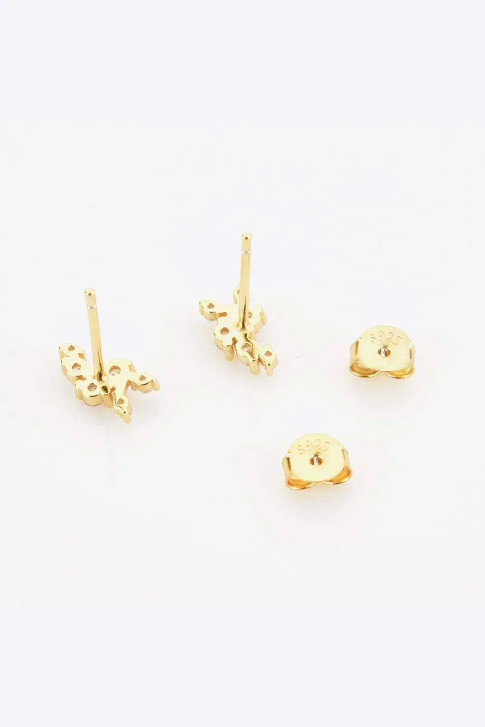 Zircon 925 Sterling Silver Stud Earrings Earrings - Tophatter Daily Deals