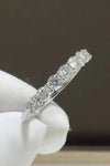 Charming Moissanite 925 Sterling Silver Ring Moissanite - Tophatter Daily Deals